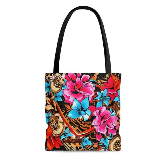 Floral Tote Bag | Aesthetic | Designer Fall Tote Bag, Women's Fall Tote bag - Picture 6 of 10